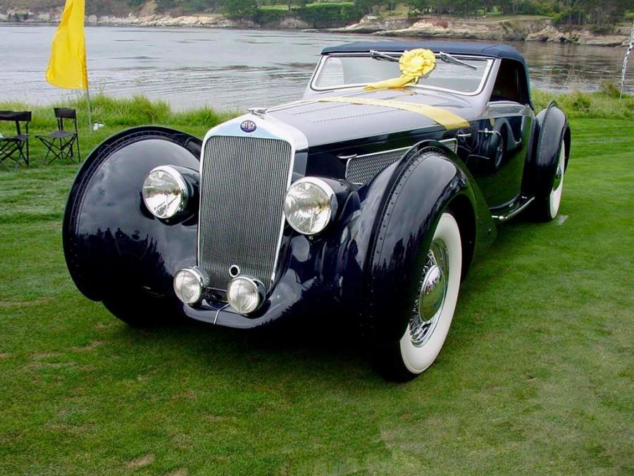  Delage D8 120 Super Sport by DeVillars 1938 года  (фото 1 из 3)